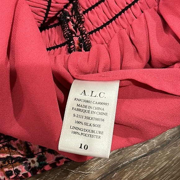 NWT A.L.C. Women’s Paisley Skirt - Size 10 - Picture 5 of 5